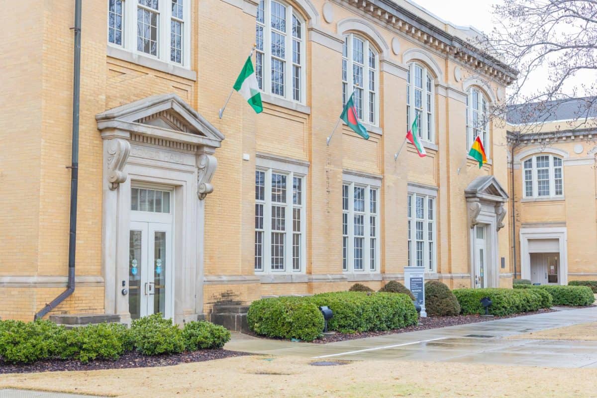 B.B. Comer Hall is located near the Student Center and is home to UA's international programs and many foreign language classes.