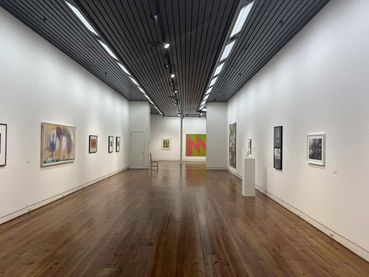 “Tracking: A Long Gaze at Contemporary Art" is the new exhibition at Sarah Moody Gallery of Art.