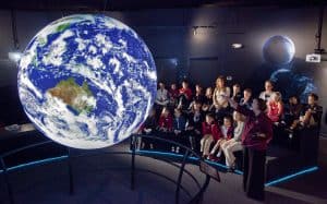 The NOAA's Science on a Sphere exhibit has been installed at locations around the world.