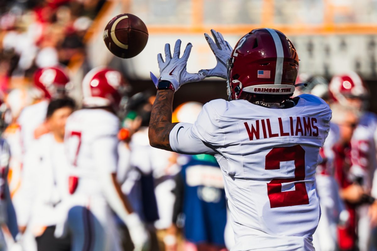 Wide Reciever Ryan Williams (#2) catches football during game against Tennessee Oct. 19. 