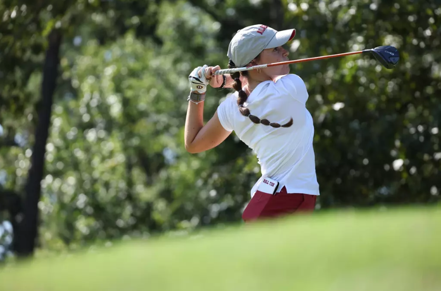 Alabama golfer Julia Sanchez Morales in action during the UAB Hoover Invitational at Hoover Country Club in Hoover, AL on Tuesday, Sep 17, 2024.