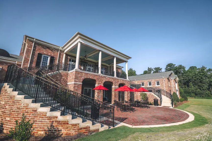 The back patio of the Crimson Reserve.