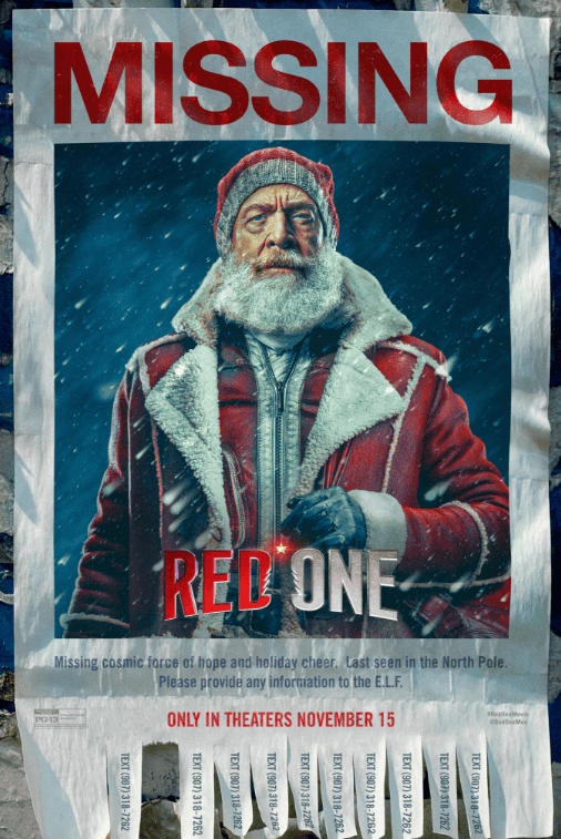 "Red One" released in theatres on Friday. 