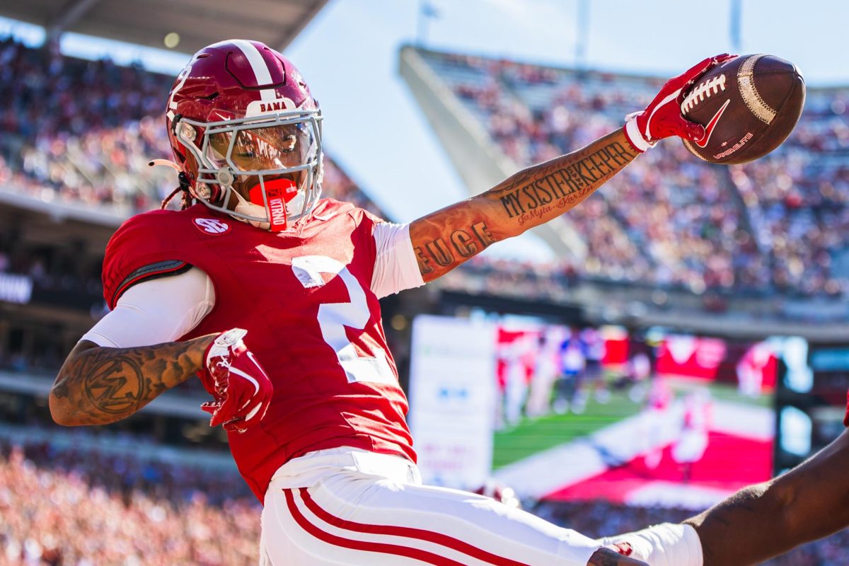 Alabama wide receiver Ryan Williams (#2) during Alabama's game against Mercer on Nov. 16.  