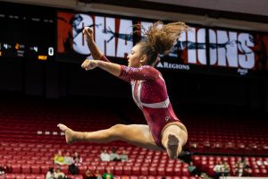 Alabama Gymnast Paityn Walker during Crimson vs White Preview meet Dec 6, 2024.