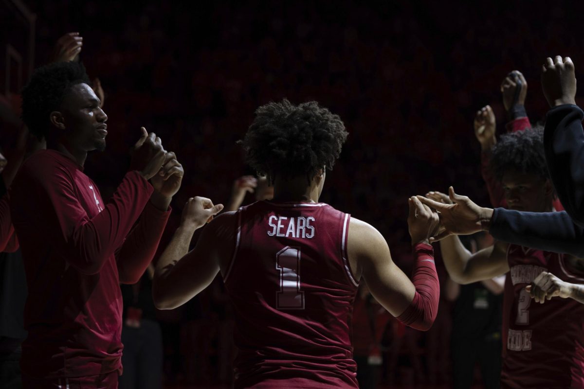 CW// Riley Brown, Guard Mark Sears takes the court for Alabama's game versus LSU on Jan. 25.