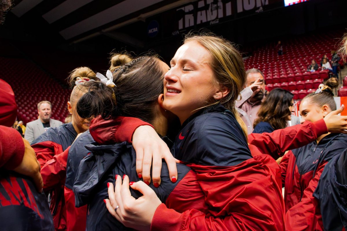 Jordyn Paradise celebrates with teammate. 