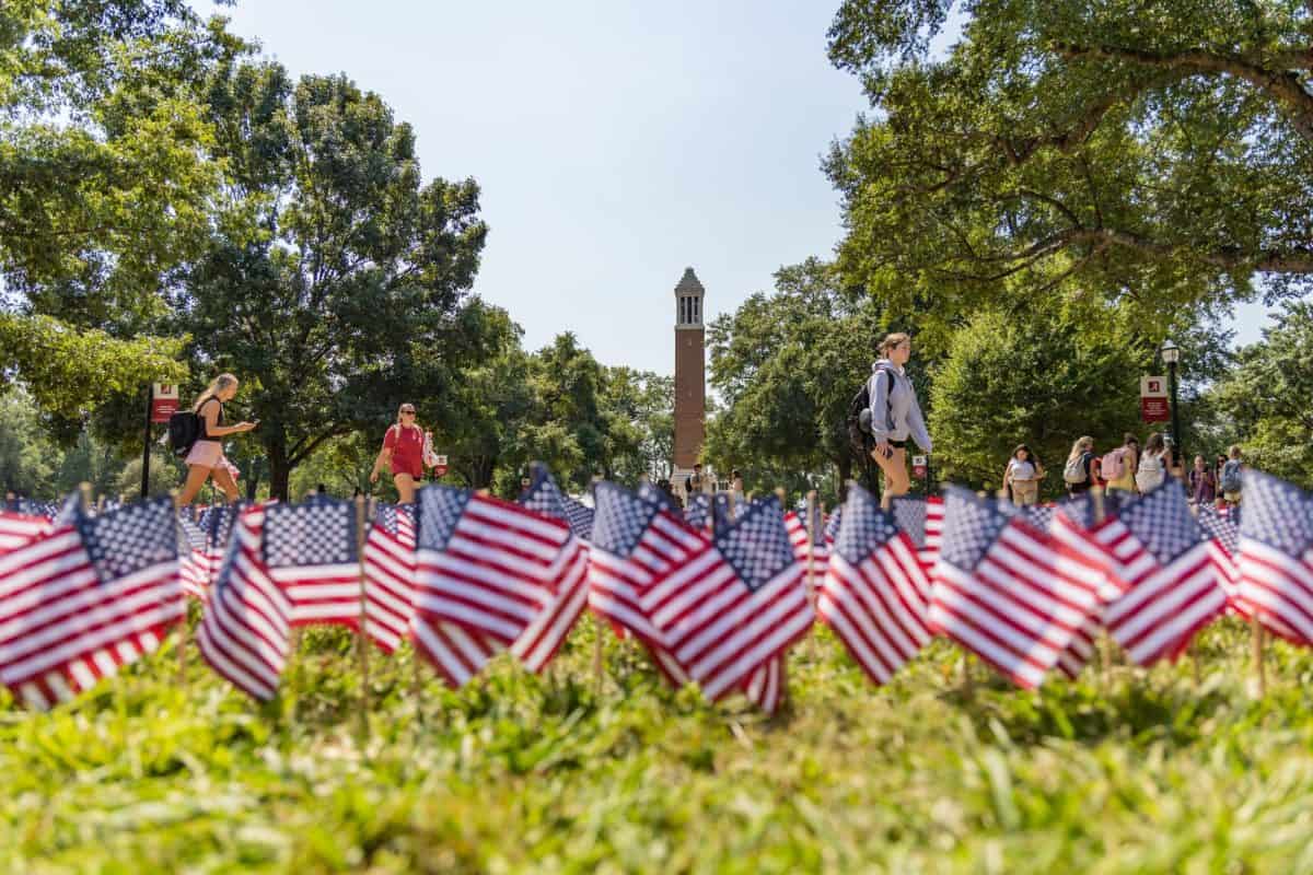 UA Young American for Freedom set up a memorial in the Quad. 