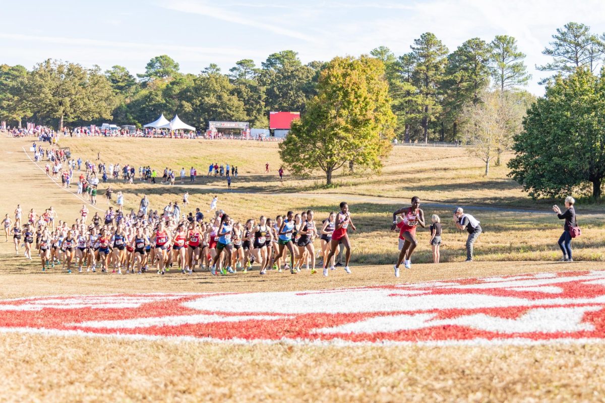 Alabama women's cross country team competes in the Crimson Classic on Oct. 17, 2025. 