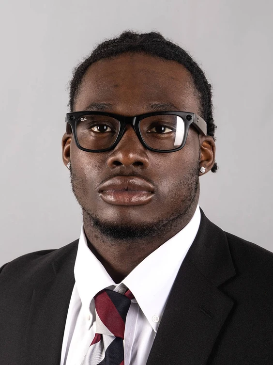 South Carolina wide receiver Nyck Harbor (#8) poses for a headshot. 