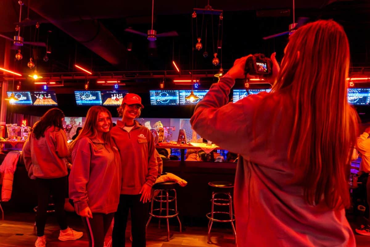 The University of Alabama host a bowling competition.