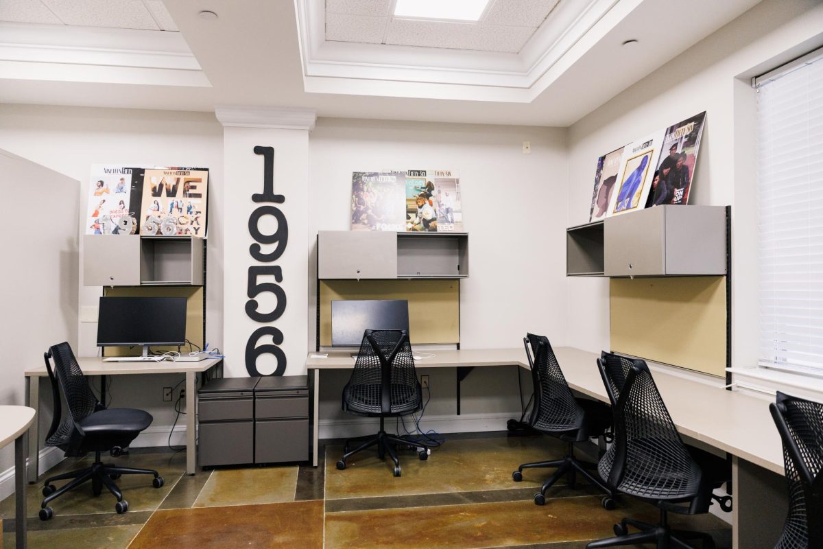 The 1956 magazine office in the Office of Student Media