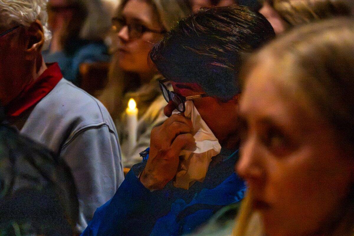Tuscaloosa residents gathered at Canterbury Episcopal Church for a vigil for those killed by U.S. immigration authorities.
