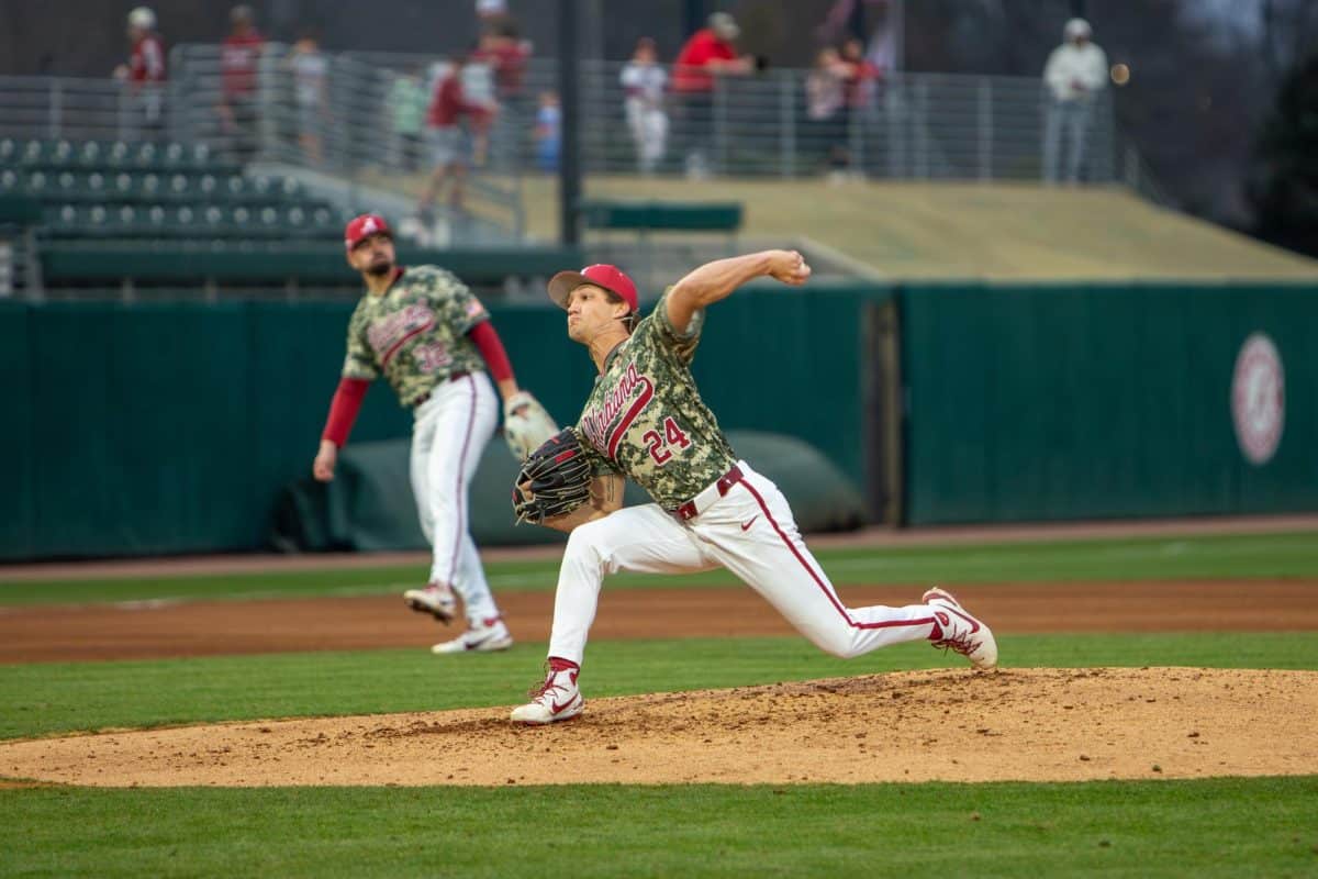 Baseball vs. Washington State on Feb. 14, 2026. 