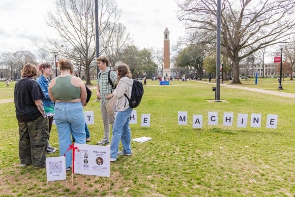 SGA candidate signs photographed on Feb. 18, 2026.
