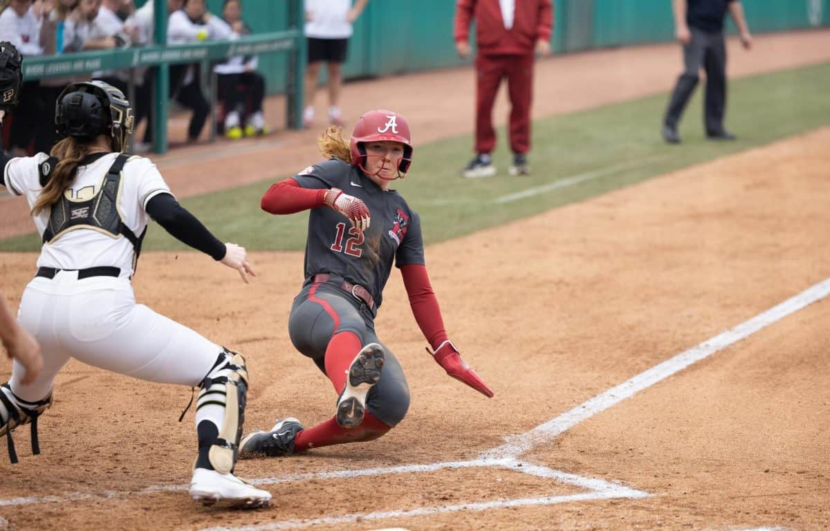 Softball vs. Purdue on Feb.14, 2026. 
