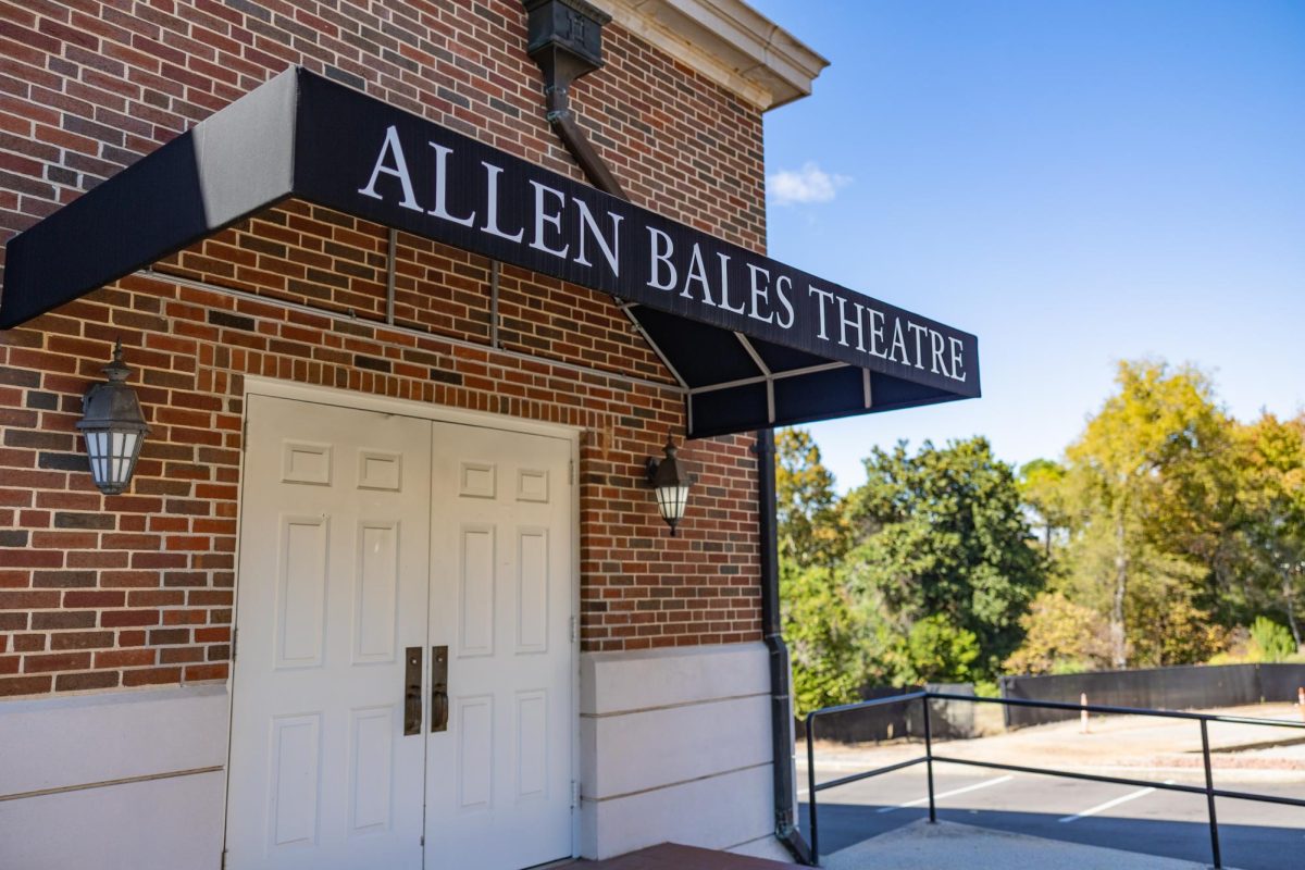 The Allen Bales Theatre, photographed on Nov. 9, 2025.