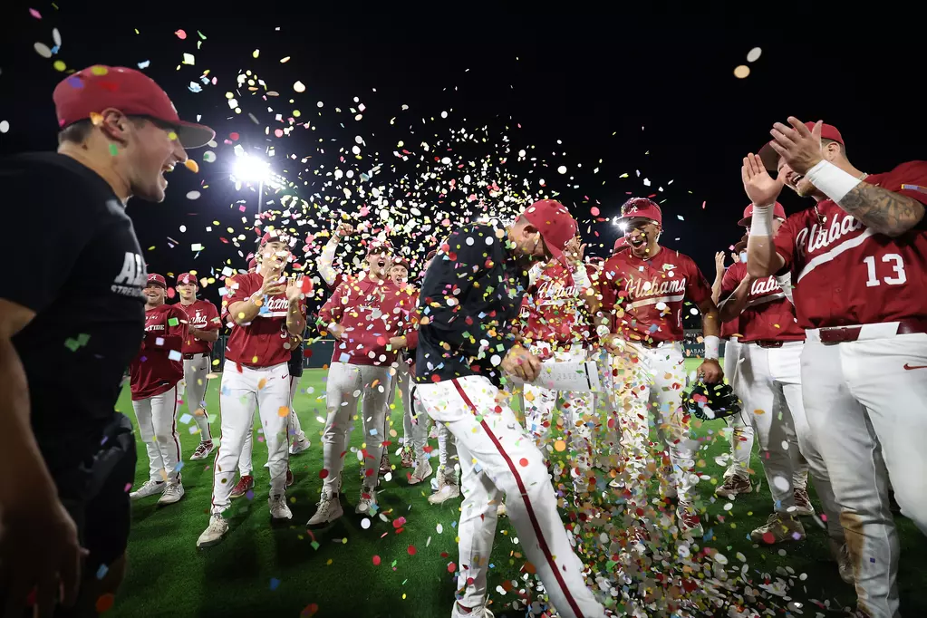 Alabama Head Coach Rob Vaughn against Samford at Sewell-Thomas Stadium in Tuscaloosa, AL on Tuesday, Apr 7, 2026.