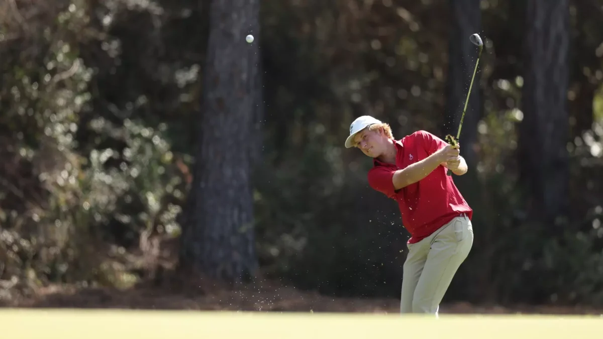 Alabama golfer William Jennings (So.) competes in the Maridoe Collegiate in Carrollton, Texas. 