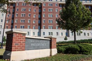 UA's Presidential II dorm, photographed on Oct. 24, 2025.