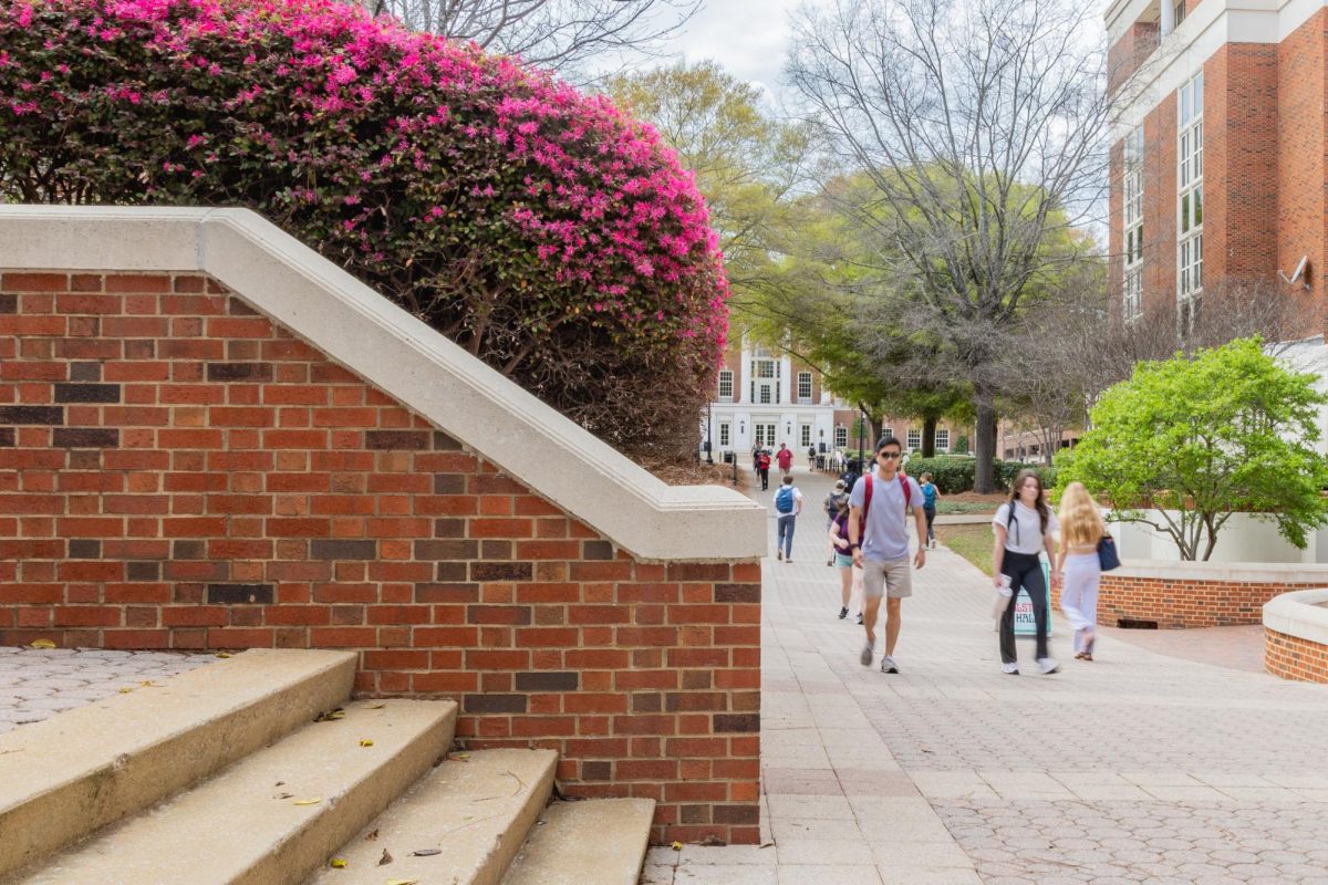 Students walk to class on March 9, 2026.