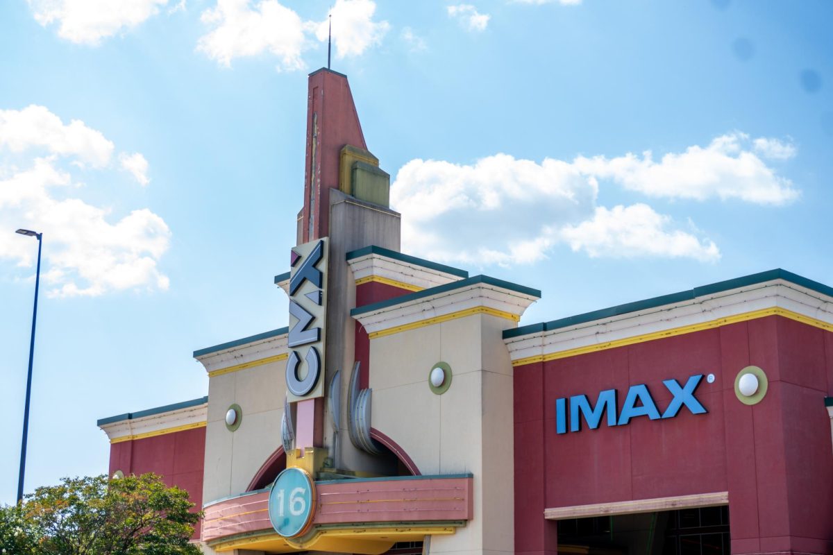The CMX Hollywood 16 & IMAX movie theater on Old Greensboro Road, photographed on June 30, 2026.